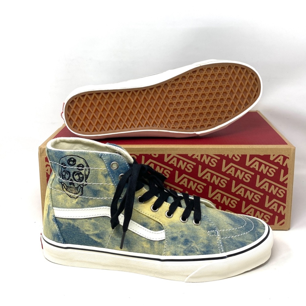 VANS Sk8-Hi Tapered Shoes High Top Denim Olive Men’s Size Sneakers VN0A5KRUY33 - Picture 6 of 9